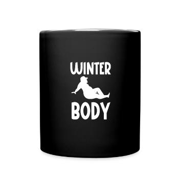winter body - Full Colour Mug - black - Front