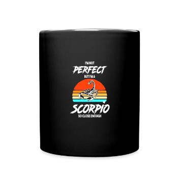 Sternzeichen Skorpion - Tasse einfarbig - Schwarz - Vorne