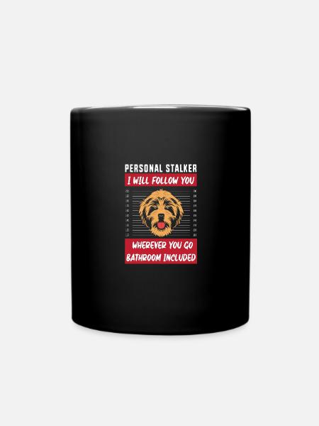 Chow Chow Hund - Tasse einfarbig - Schwarz