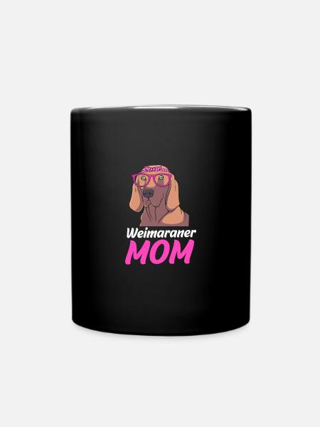 Weimaraner - Tasse einfarbig - Schwarz