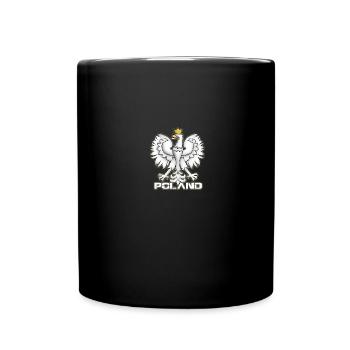 Polen - Tasse einfarbig - Schwarz - Vorne