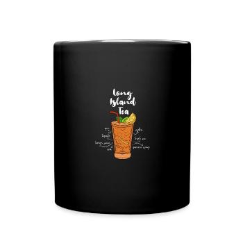 Long Iceland Ice Tea Cocktail Cadeau - Mug uni - noir - Devant