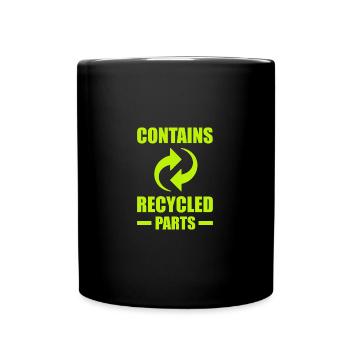 Transplantation Niere Spender Organ Geschenk - Tasse einfarbig - Schwarz - Vorne