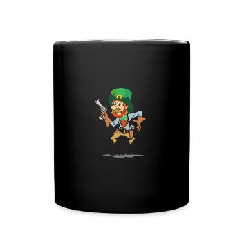 Embrasse-moi je suis irlandais drôle redneck Saint-Patrick - Mug uni - noir - Devant
