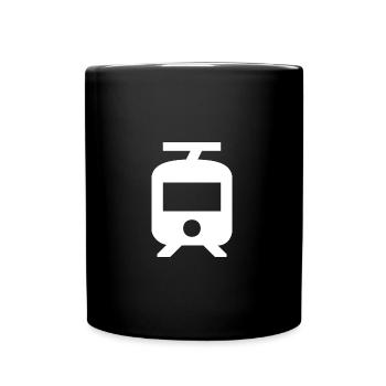 Tram / Tram | White | gift idea - Full Colour Mug - black - Front