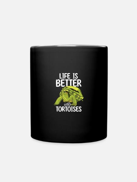 Tortoise - Full Colour Mug - black