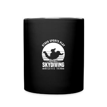 Idées cadeaux de parachutisme | Parachutiste Sport Skydive - Mug uni - noir - Devant