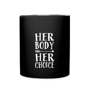 Your body, your choice - Full Colour Mug - black - Front