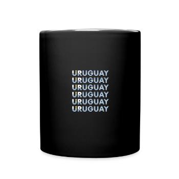 Rugby Rugby Rugby Rugby Rugby Uruguay Rugby - Tasse einfarbig - Schwarz - Vorne