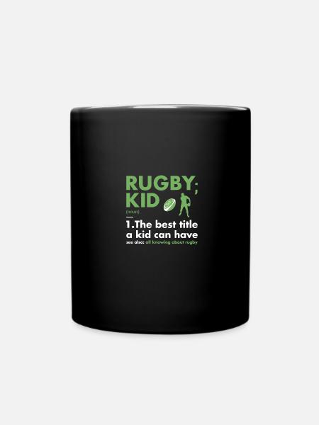 Sport Kid Définition Rugby - Mug uni - noir