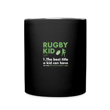 Sport Kid Definition Rugby - Full Colour Mug - black - Front