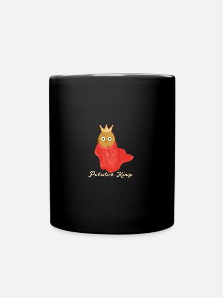 pomme de terre, roi, roi de la pomme de terre, roi de la pomme de terre - Mug uni - noir
