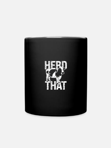 Herde, die - Tasse einfarbig - Schwarz