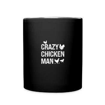 Crazy Chicken Man - Mug uni - noir - Devant