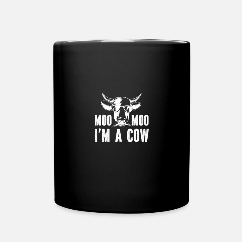 Moo Moo Je suis une vache - - Mug uni - noir