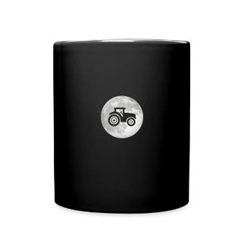 Full Moon - Tractor - - Full Colour Mug - black - Front