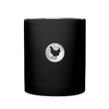 Full Moon - Hen - - Full Colour Mug - black - Front