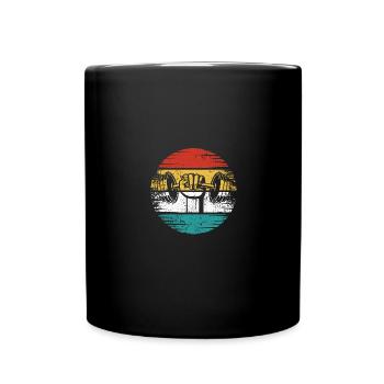 Retro Gym - - Full Colour Mug - black - Front