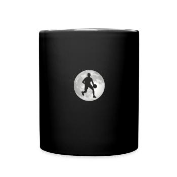 Full Moon - Basketball Playing Man - - Full Colour Mug - black - Front