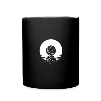 Circle and Reflection - Basketball - - Full Colour Mug - black - Front