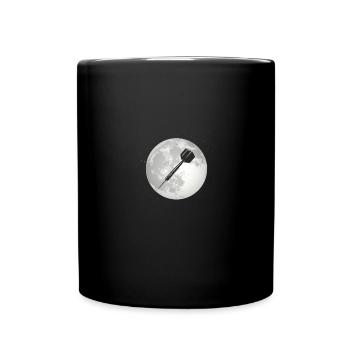 Pleine Lune - Fléchettes - - Mug uni - noir - Devant