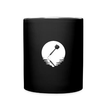 Kreis mit Reflexion - Dart - - Tasse einfarbig - Schwarz - Vorne