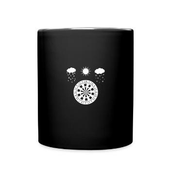 Die ganze Saison - Dartscheibe - - Tasse einfarbig - Schwarz - Vorne