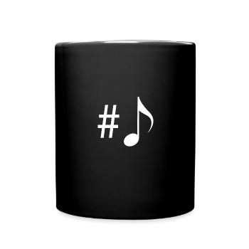 Hashtag - Musik - - Tasse einfarbig - Schwarz - Vorne