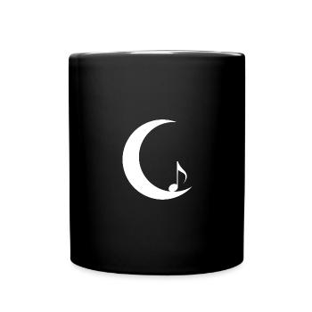 Mondsichel - Musik - Tasse einfarbig - Schwarz - Vorne