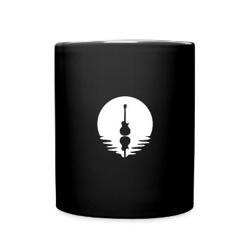 Kreis und Spiegelung - Gitarre - - Tasse einfarbig - Schwarz - Vorne