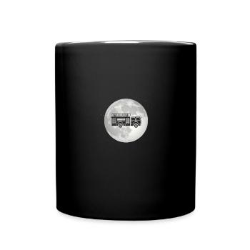Pleine Lune - Camion de pompiers - - Mug uni - noir - Devant
