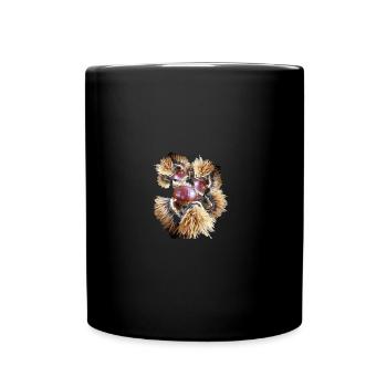 Esskastanie, Kastanie, Edelkastanie - Tasse einfarbig - Schwarz - Vorne