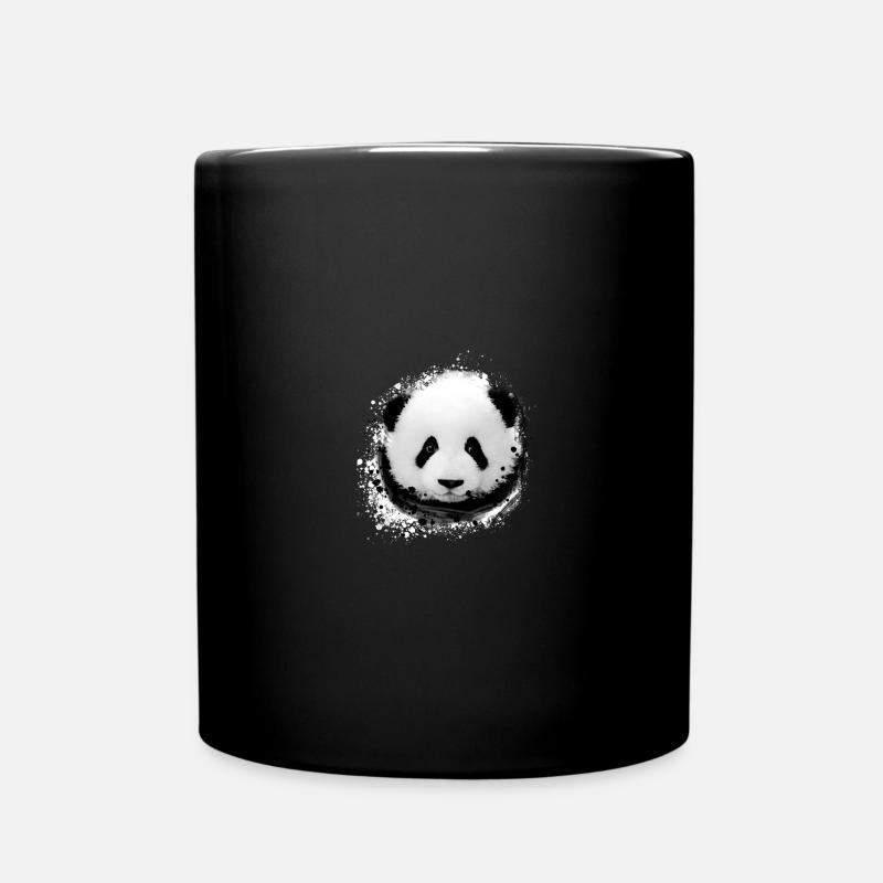 Panda,pandabär,bär, Graffiti, pandabababy - Tasse einfarbig - Schwarz
