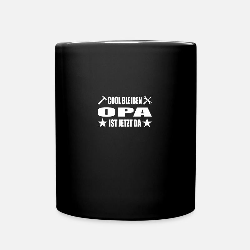 Opa - Tasse einfarbig - Schwarz