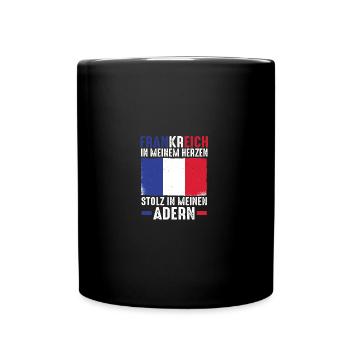 Français Français France - Mug uni - noir - Devant