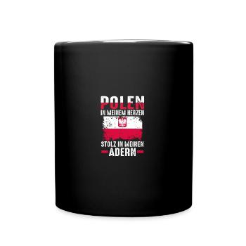 Polonais Pologne - Mug uni - noir - Devant