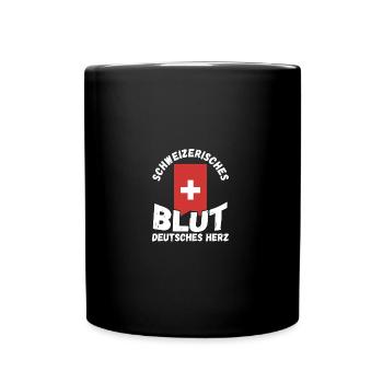 Suisse suisse - Mug uni - noir - Devant