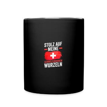 Suisse suisse - Mug uni - noir - Devant