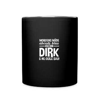 Prénom Dirk - Mug uni - noir - Devant