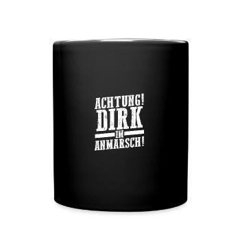 Prénom Dirk - Mug uni - noir - Devant