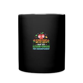 Parents School Child Primary School First Grade Enrollment - Full Colour Mug - black - Front