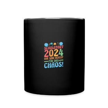 Parents School Child Primary School First Grade Enrollment - Full Colour Mug - black - Front
