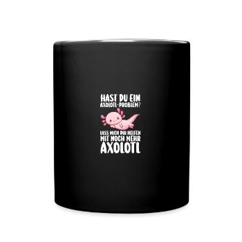 Axolotl - Full Colour Mug - black - Front