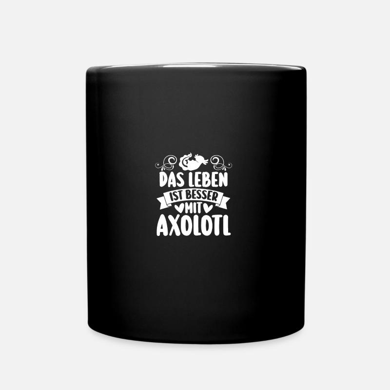 Axolotl - Tasse einfarbig - Schwarz