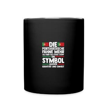 Portugiesen Portugal - Tasse einfarbig - Schwarz - Vorne