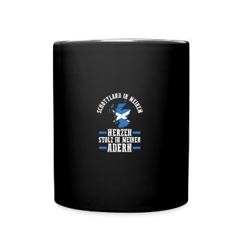 Scots Scottish Scotland - Full Colour Mug - black - Front