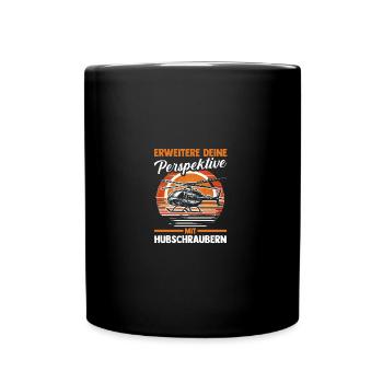 Pilot Helicopter Helicopter - Full Colour Mug - black - Front