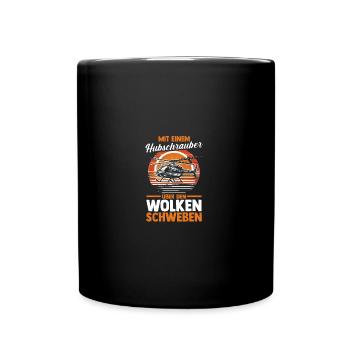 Pilote Hélicoptère Hélicoptère - Mug uni - noir - Devant
