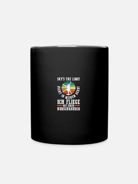 Pilote Hélicoptère Hélicoptère - Mug uni - noir