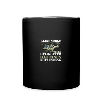 Pilote Hélicoptère Hélicoptère - Mug uni - noir - Devant